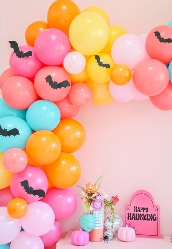 Glitter Bats Halloween Balloon Kit - Pink & Pastels