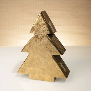 Gold Etched Aluminum Deco Tree - Small