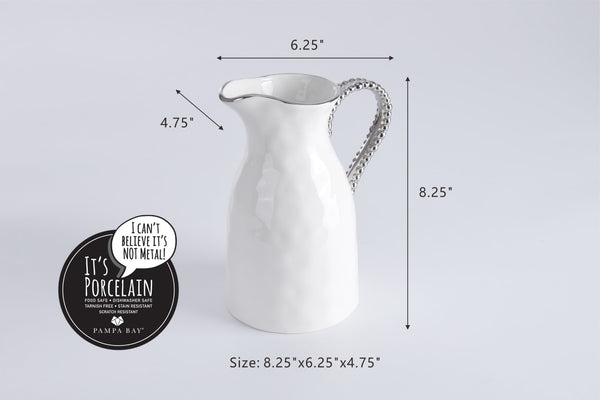 Silver Dot Water Pitcher