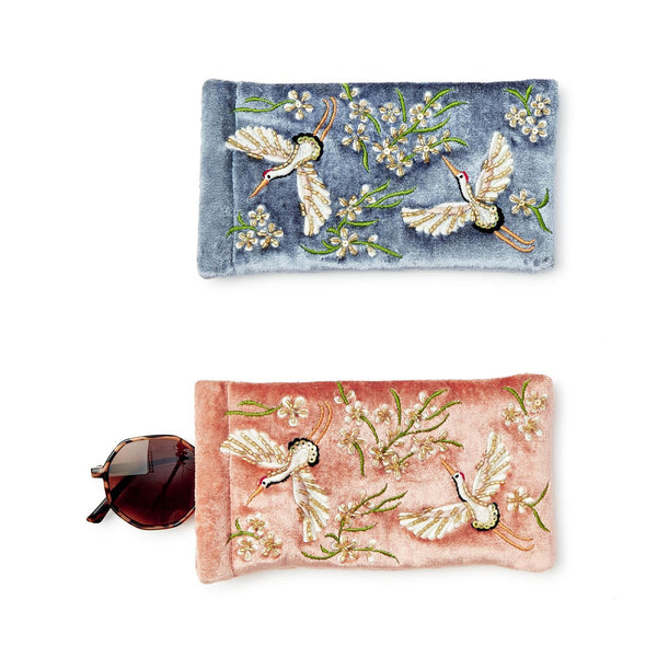 Embroidered and Embellished Glasses Case