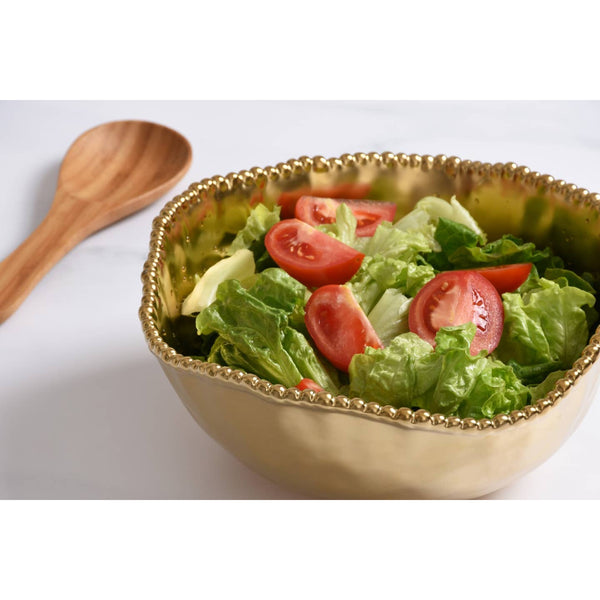 Large Salad Bowl - Matte Gold
