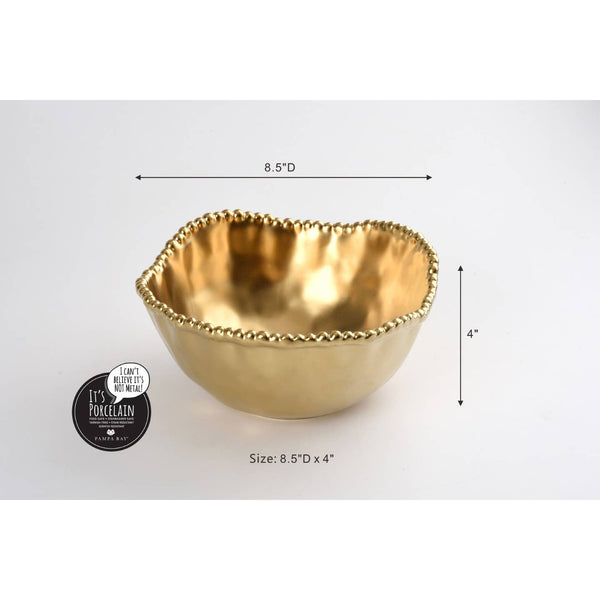 Medium Salad Bowl - Matte Gold