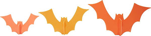 Acrylic 3D Bats - Set of 3 Assorted Colors