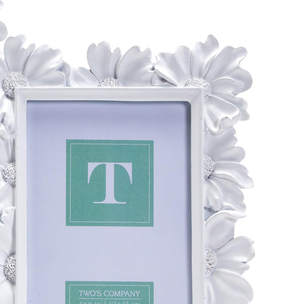 White Daisy Photo Frame