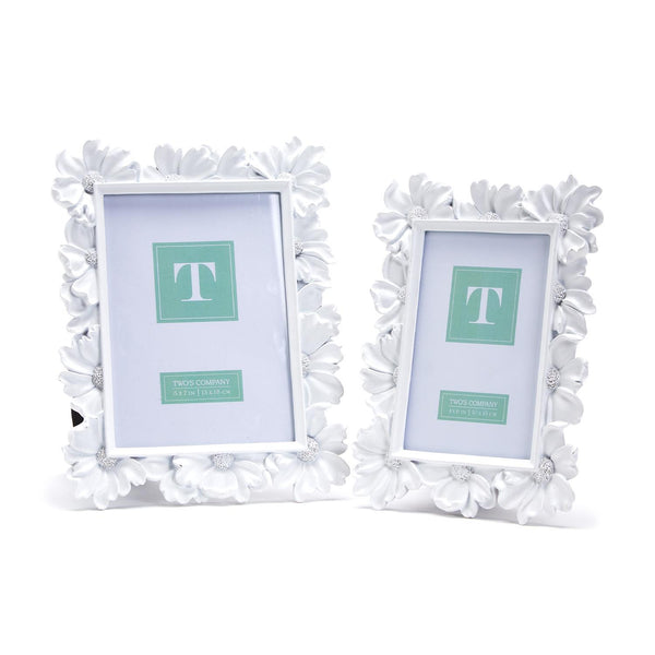 White Daisy Photo Frame