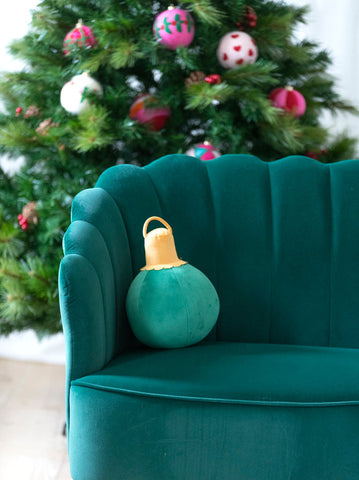 Merry Bauble Pillow Small - Green