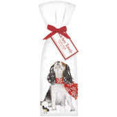 Snow Spaniel Tea Towel