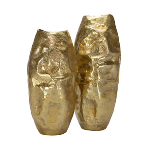 Callaway Gold Aluminum Vases - Set of 2