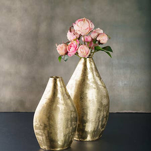 Gold Etched Vase - Large