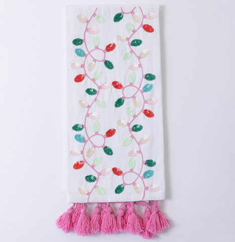 Embellished Lights Tea Towel