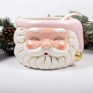 Santa Punch Bowl and Ladle - Pink