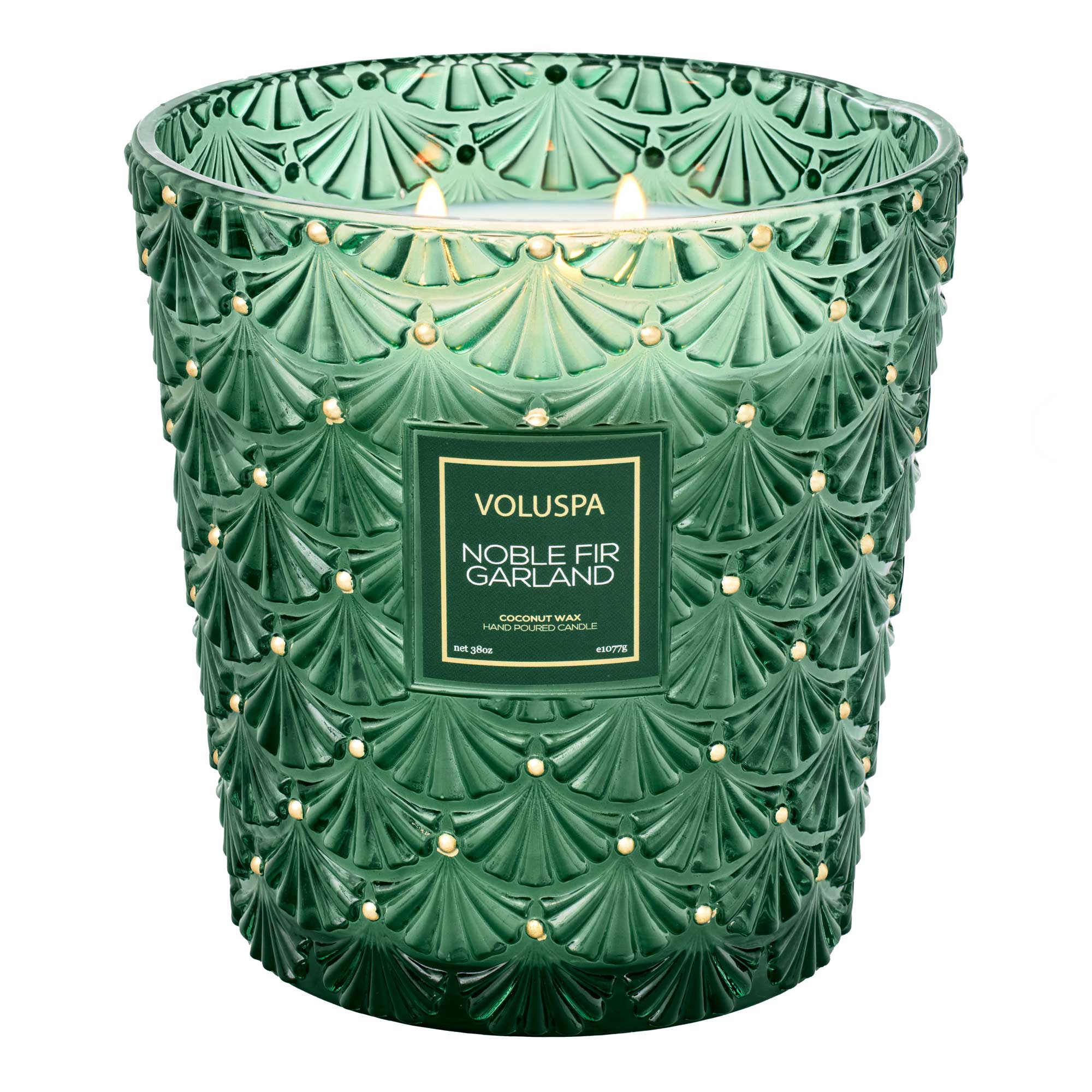 Noble Fir Garland 3 Wick Hearth Candle