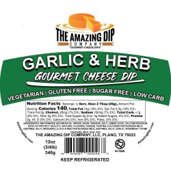 Garlic & Herb Fontina Cheese Dip - 12oz