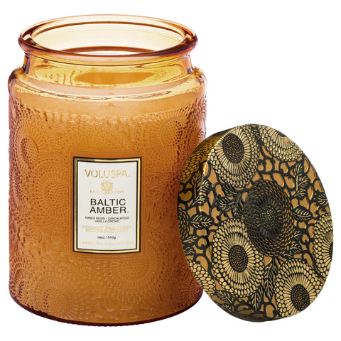 Baltic Amber 18 oz Large Jar Candle