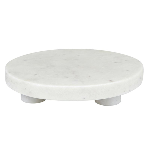 White Marble Stack Tray - 6"