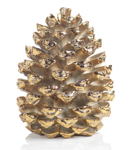 Decorative Pine Cone 14" - Gold