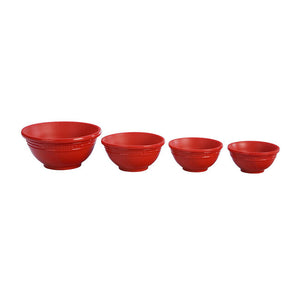 Silicone Prep Bowls Set of 4 - Cerise