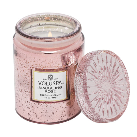 Sparkling Rose 5.5 oz Small Jar Candle