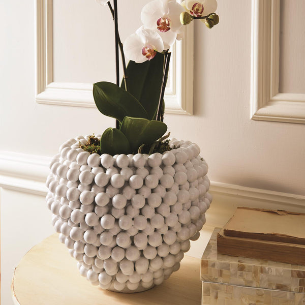 Pompom Decorative Vase/Planter - Ceramic