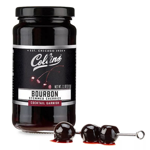 Collins Bourbon Stemmed Cherries 11 oz
