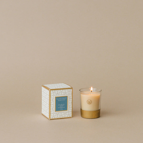 Icy Blue Pine Holiday Votive Candle 2.1oz