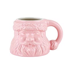 Pink Santa Shaped Mug