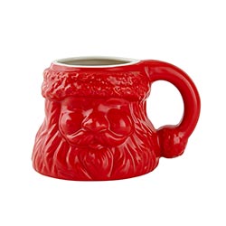 Red Santa Shaped Mug