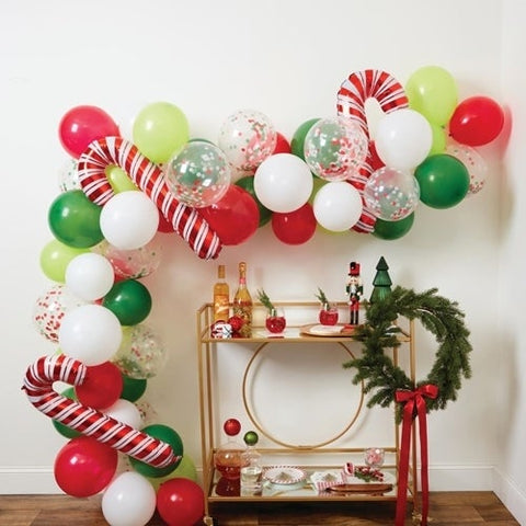 Candy Cane Balloon Arch Kit