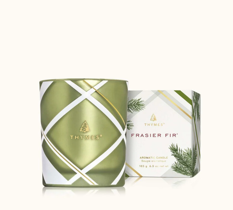 Frasier Fir Frosted Plaid 6.5oz Candle