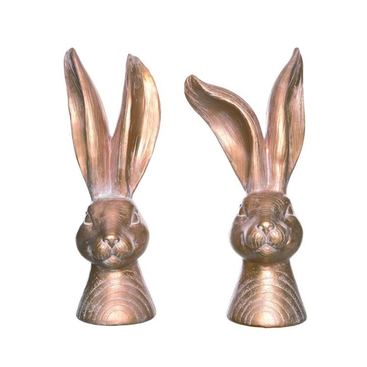 Bronze Bunny Head - Assorted Styles