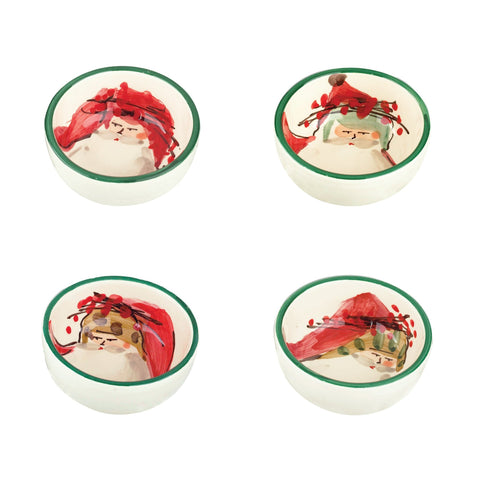 Old St. Nick Condiment Bowls Set/4