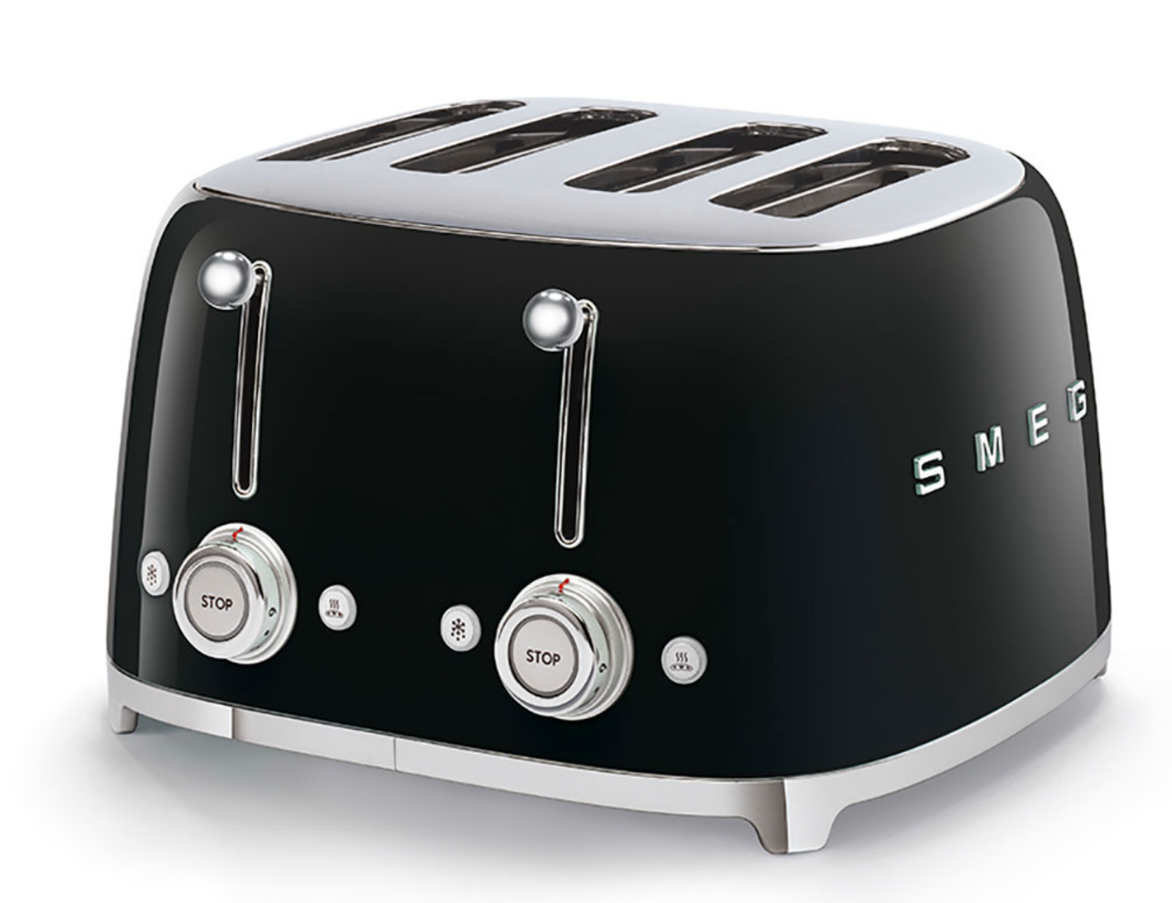 SMEG 4x4 Slice Toaster - Black