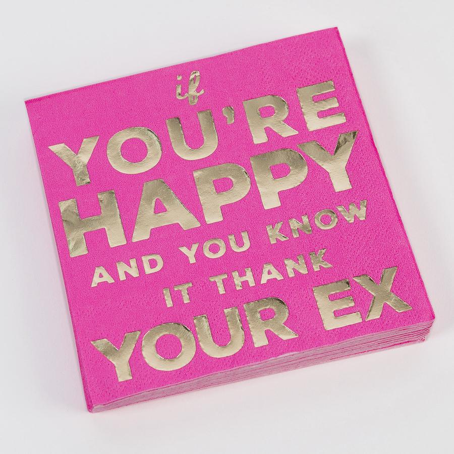 If You're Happy and You Know It...Cocktail Napkin