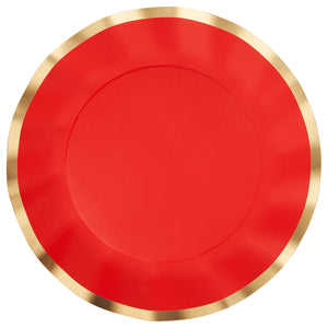 Wavy Dinner Plate - Red