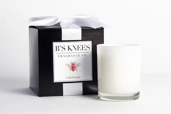 B's Knees 1 Wick White Vessel Candle
