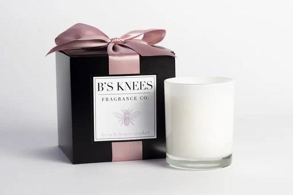 B's Knees 1 Wick White Vessel Candle