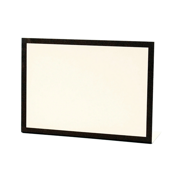 Black Frame Place Card - Bottom Fold (12 Pcs.)