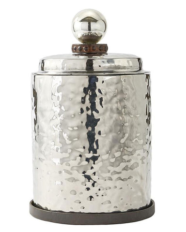 El Puro Hielo Con Tapa Hammered Nickel Canister with Ballin on Lid
