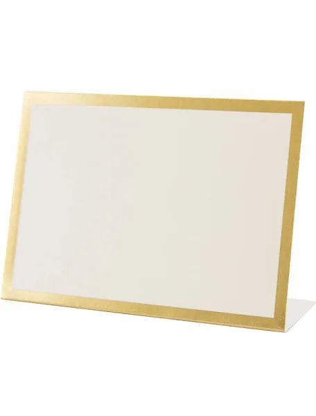 Gold Frame Place Card - Bottom Fold (12 Pcs.)