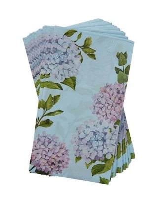 Hydrangea guest napkins